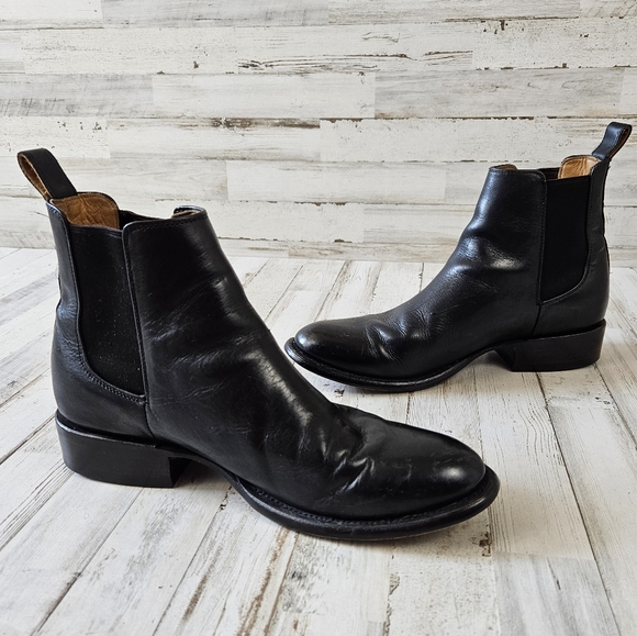 Freebird Black Leather Palmer Mens Boots - Picture 2 of 9